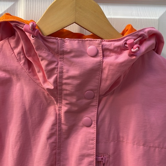 J.CREW Perfect Lightweight Rain Jacket in Pink Orange Small - Picture 5 of 16